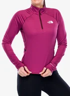 Bluzy sportowe damskie - Bluza do biegania damska The North Face Sunriser 1/4 Zip - cyber berry - miniaturka - grafika 1