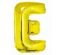 Balony i akcesoria - GoDan Balon foliowy, litera E, złoty, 35 cm - miniaturka - grafika 1