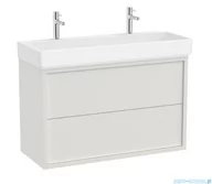 Szafki łazienkowe - Roca Tura Unik zestaw szafka z umywalką 100x43x60 BIAŁY MAT A852036558 - miniaturka - grafika 1