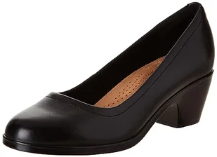 Clarks Damskie czółenka Emily 2 rubinowe, Czarna skóra, 7.5 - Czółenka - miniaturka - grafika 1