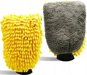 Akcesoria do mycia samochodu - Rękawica Do Mycia Samochodu Mikrofibra Dwustronna 3w1 - miniaturka - grafika 1