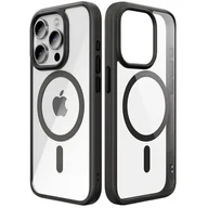 Etui i futerały do telefonów - Etui ROCK Guard MagSafe do Apple iPhone 15 Pro Max Czarno-przezroczysty - miniaturka - grafika 1