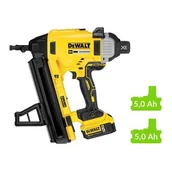 Gwoździarki i zszywacze - DeWalt akumulatorowa gwoździarka do betonu 18V Li-Ion 2x5,0Ah [DCN890P2] DCN890P2-QW - miniaturka - grafika 1