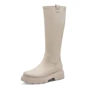 Kozaki damskie - Marco Tozzi Damskie 2-25682-45 modne kozaki, kość słoniowa, 37 EU, kość słoniowa, 37 EU - miniaturka - grafika 1