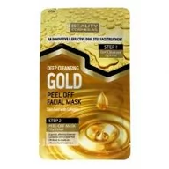 Maseczki do twarzy - Beauty Formulas Gold Peel-Off Facial Mask głęboko oczyszczająca złota maseczka do twarzy z kolagenem 3g+10g - miniaturka - grafika 1