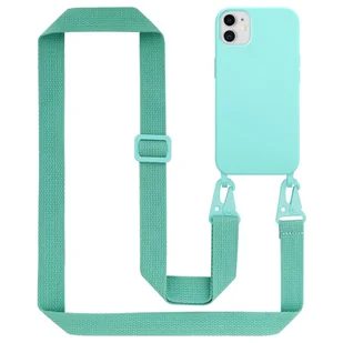 Łańcuszek Etui Do Apple iPhone 11 Pokrowiec w LIQUID TURKUS Silicone TPU Obudowa Ochronny Cadorabo - Etui i futerały do telefonów - miniaturka - grafika 1