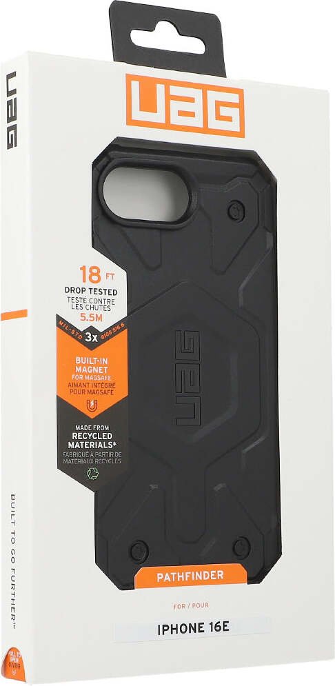 Etui na telefon komórkowy iPhone 16e, Urban Armor Gear Pathfinder Mag z MagSafe, czarny