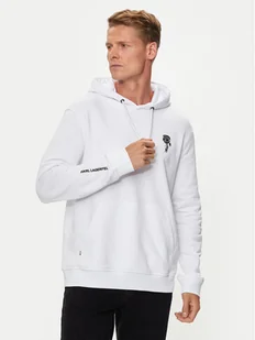 KARL LAGERFELD Bluza 705401 543910 Biały Regular Fit - Bluzy męskie - miniaturka - grafika 1