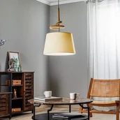 Lampy sufitowe - EULUNA Lampa wisząca Corda klosz z tkaniny, węzeł linowy - miniaturka - grafika 1