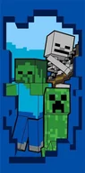 Okrycia kąpielowe dla dzieci - Ręcznik plażowy kąpielowy Minecraft 70x140 Bawełna - miniaturka - grafika 1