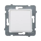 Gniazdka elektryczne - Berker pojedynczy Polmark Tarnów Rosa biały - miniaturka - grafika 1