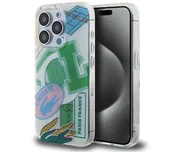 Etui i futerały do telefonów - Lacoste LCHMP15LUPAN Hardcase Double Layer Patch MagSafe do iPhone 15 Pro Zielony - miniaturka - grafika 1