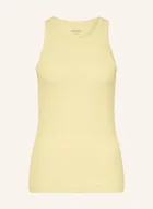 Koszulki i topy damskie - Icebreaker Tank Top Lotus Z Wełną Merino gelb - miniaturka - grafika 1