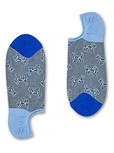 Happy Socks Skarpety "Dressed Laika No Show" w kolorze niebieskim - Skarpetki męskie - miniaturka - grafika 1