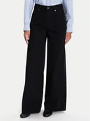 Spodnie damskie - Tommy Hilfiger Jeansy 70's WW0WW48254 Czarny Wide Leg - miniaturka - grafika 1