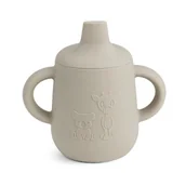 Kubki dla dzieci - Kubeczek Silikonowy Niekapek Z Ustnikiem Giraf - Nuuroo - miniaturka - grafika 1