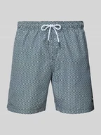 Kąpielówki męskie - Spodenki kąpielowe o kroju regular fit z naszywką z logo model ‘Mike’ - miniaturka - grafika 1