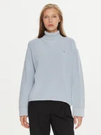 Swetry damskie - Tommy Hilfiger Golf WW0WW43094 Niebieski Regular Fit - miniaturka - grafika 1