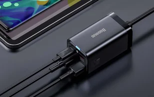 Ładowarka sieciowa Baseus GaN3 Pro, 2x USB-C, 2x USB, 65W (czarna) - Ładowarki do telefonów - miniaturka - grafika 8