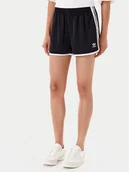 Spodenki damskie - adidas Szorty sportowe adicolor 3-Stripes Sprinter JD3119 Czarny Loose Fit - miniaturka - grafika 1