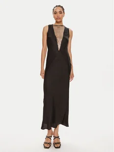 ROTATE Sukienka koktajlowa Arianna 112540100 Czarny Slim Fit - Sukienki - miniaturka - grafika 1