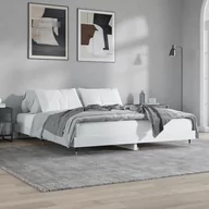 Łóżka - Rama łóżka, biała, 120x200 cm, materiał drewnopochodny Lumarko! - miniaturka - grafika 1