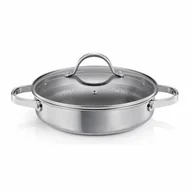Patelnie - Tescoma Głęboka patelnia z pokrywką SteelCRAFTśrednica 28 cm, 2 uchwyty - miniaturka - grafika 1