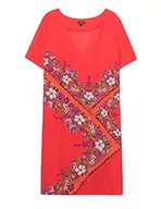 Sukienki - Desigual Sukienka damska Damis, Czerwony (Rojo Clavel 3036), 38 - miniaturka - grafika 1