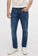 Spodnie męskie - Mustang Oregon Tapered Męskie Spodnie Jeansowe Jeansy Denim Blue 1014041 5000 883-W32 L32 - miniaturka - grafika 1
