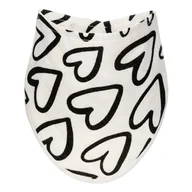 Śliniaki i fartuszki - Materiałowy śliniak-bandana T-TOMI Black Hearts - miniaturka - grafika 1