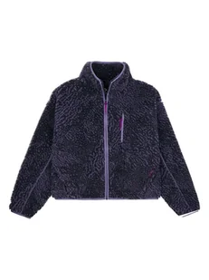 Converse Pluszowa kurtka polarowa w kolorze fioletowym - Kurtki damskie - miniaturka - grafika 1