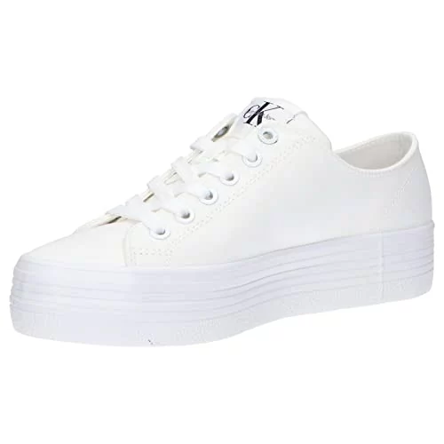 Calvin Klein Jeans Damskie sneakersy Vulc Flatform Essential Mono, białe,  rozmiar 5 UK, biały, 38 EU - Ceny i opinie na Skapiec.pl