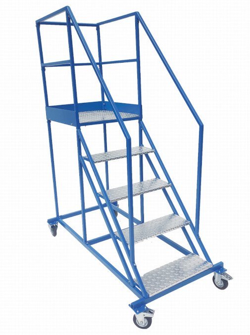 Lero Stalowy podest roboczy, jezdny 4 stopnie