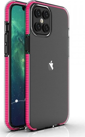 Hurtel Spring Case IPhone 12 Pro Max 6,7 dark pink