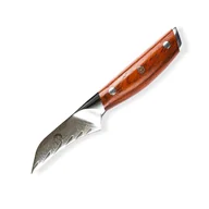 Noże kuchenne - Nóż krawędziowy ROSE WOOD DAMASCUS Dellinger 7 cm - miniaturka - grafika 1