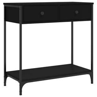 Stolik konsolowy, czarny, 75x34,5x75 cm - Stoliki dla dzieci - miniaturka - grafika 1