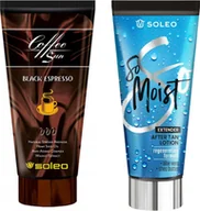 Balsamy i kremy do opalania - Soleo Coffee Sun Black Espresso + So Moist Po Opalaniu Gratis - miniaturka - grafika 1