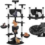 Drapaki dla kotów - Malatec drzewko dla kota czarno białe 200 cm - miniaturka - grafika 1