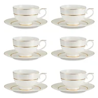 Filiżanki - Komplet filiżanek porcelanowych 230 ml 6 sztuk CELINE - miniaturka - grafika 1