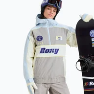 Kurtki i kamizelki sportowe damskie - Kurtka snowboardowa damska ROXY Chloe Kim Anorak ash - miniaturka - grafika 1