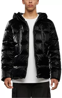 Kurtki męskie - Urban Classics Kurtka męska Shark Skin Puffer Jacket, czarny, 5XL - grafika 1