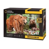 Puzzle - Puzzle 3d National Geographic Niedźwiedź Brunatny - miniaturka - grafika 1