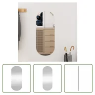 Lustra - The Living Store Lustro ścienne 25x60 cm szklane owalne - miniaturka - grafika 1