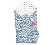 Śpiworki dla dzieci - MOTHERHOOD - Otulacz ze wzmocnieniem kokosowym CLASSICS 75x75 cm niebieski - miniaturka - grafika 1