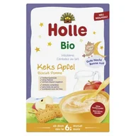 Kaszki dla dzieci - HOLLE Bio Kaszka mleczna owsianka ciastka i jabłko, 250g - miniaturka - grafika 1