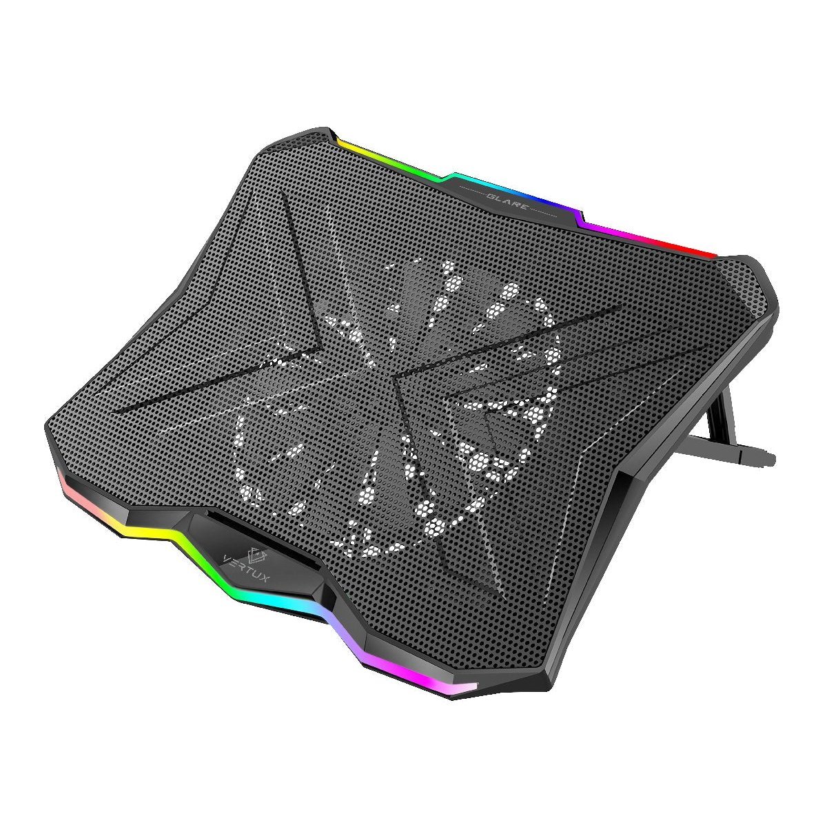 Vertux Podstawka Chłodząca do Laptopa Cooling Pad RGB Glare do 17