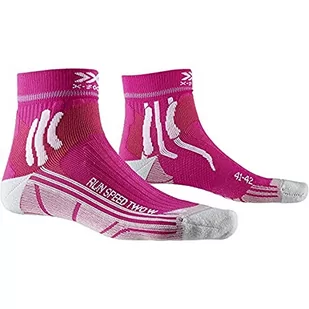X-socks Damskie skarpety Run Speed Two damskie skarpety Flaming różowy/perłowy szary Size: 39-40 XS-RS16S19W - Skarpetki damskie - miniaturka - grafika 1