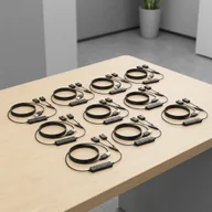 Słuchawki bluetooth - Yealink Trainingskabel für YHS-Serie 10 Stück USB auf QD - miniaturka - grafika 1