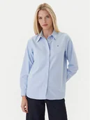 Koszule damskie - Tommy Hilfiger Koszula WW0WW46111 Błękitny Relaxed Fit - miniaturka - grafika 1