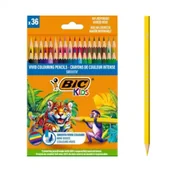Kredki, ołówki, pastele i pisaki - Kredki drewniane Kids Smooth ECO 36szt BIC - miniaturka - grafika 1